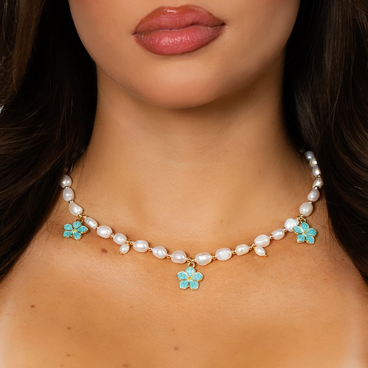 OCEAN FLEUR PEARL NECKLACE