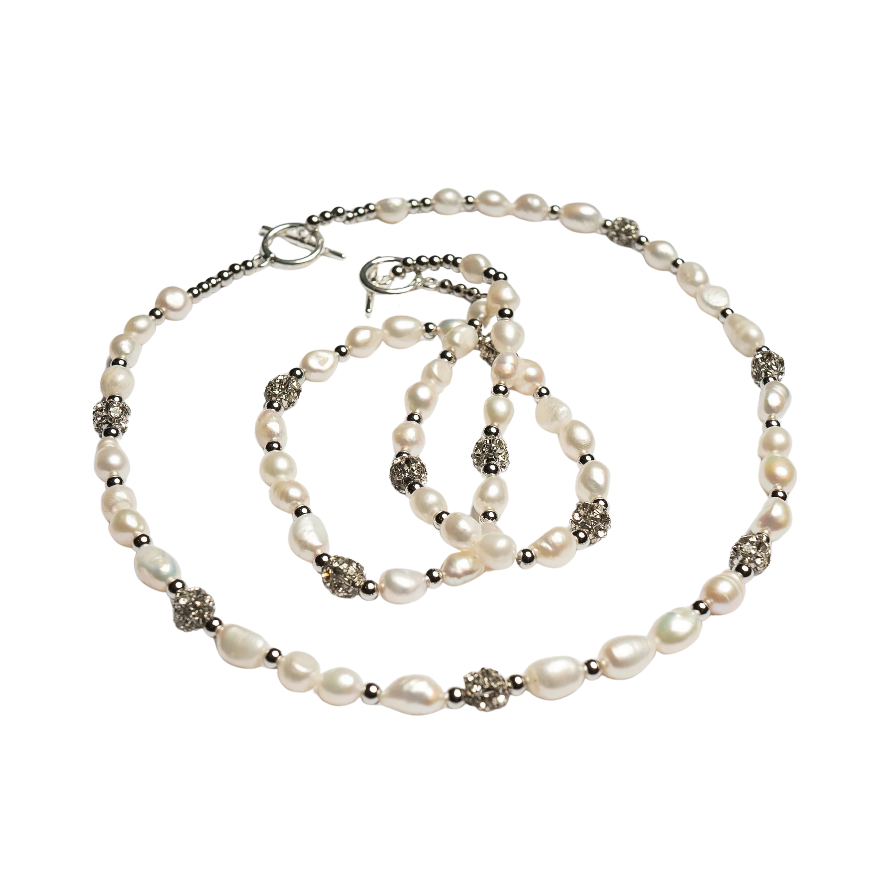 CRYSTAL PEARL NECKLACE