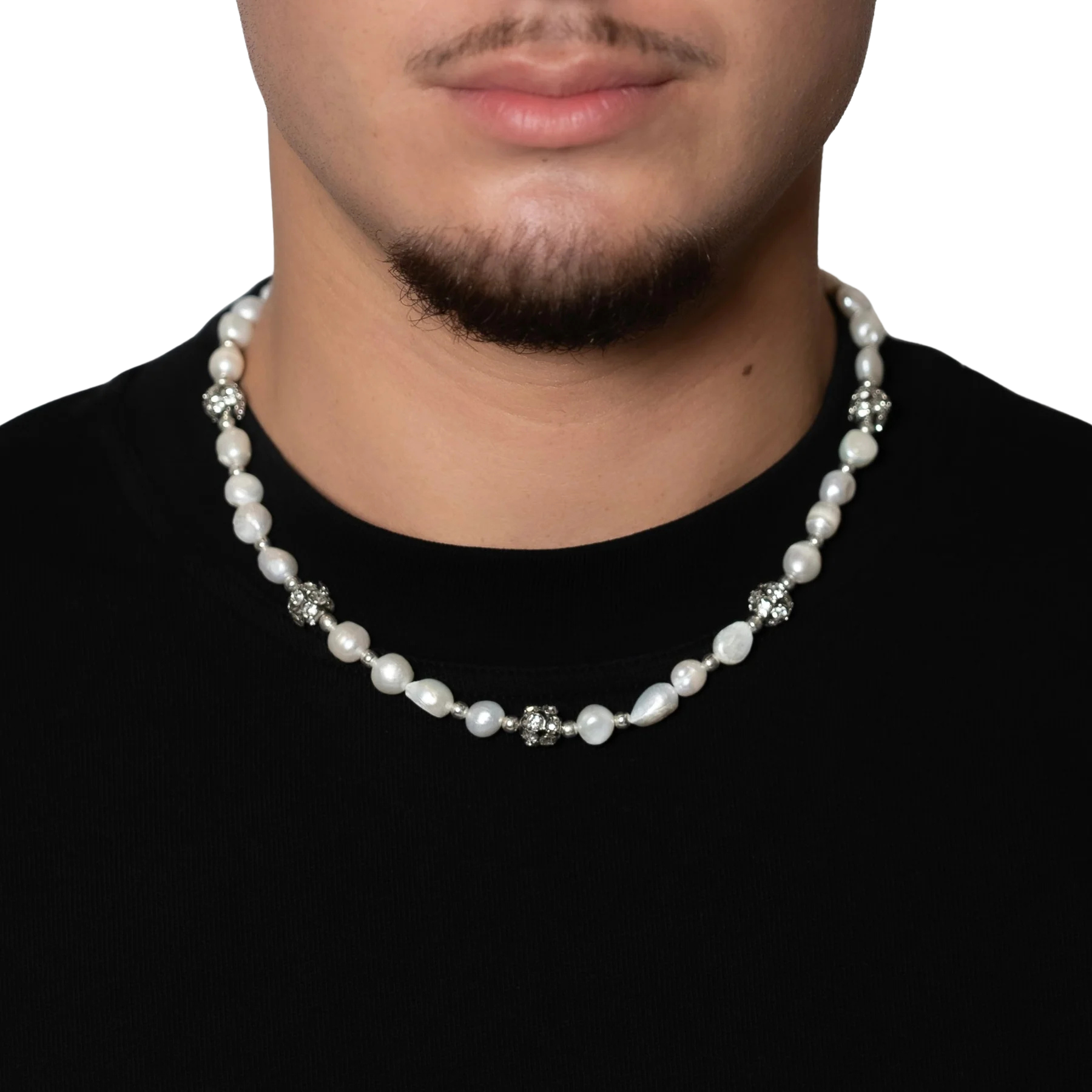 CRYSTAL PEARL NECKLACE